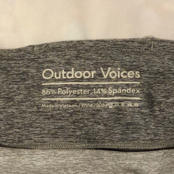 !LAST DAY!  Outdoor Voices 3/4 Two-Tone warmup Leggings | sz L - Picture 7 of 7